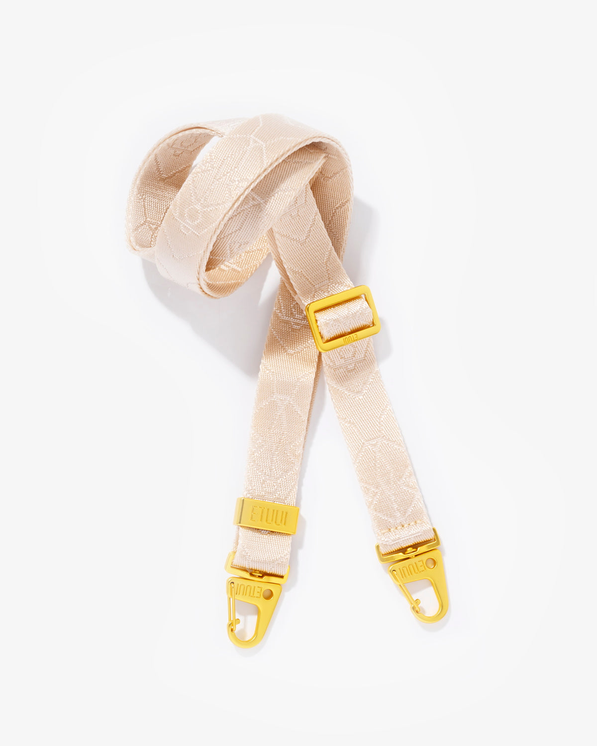 Chicago cell phone chain - Gold Eggshell