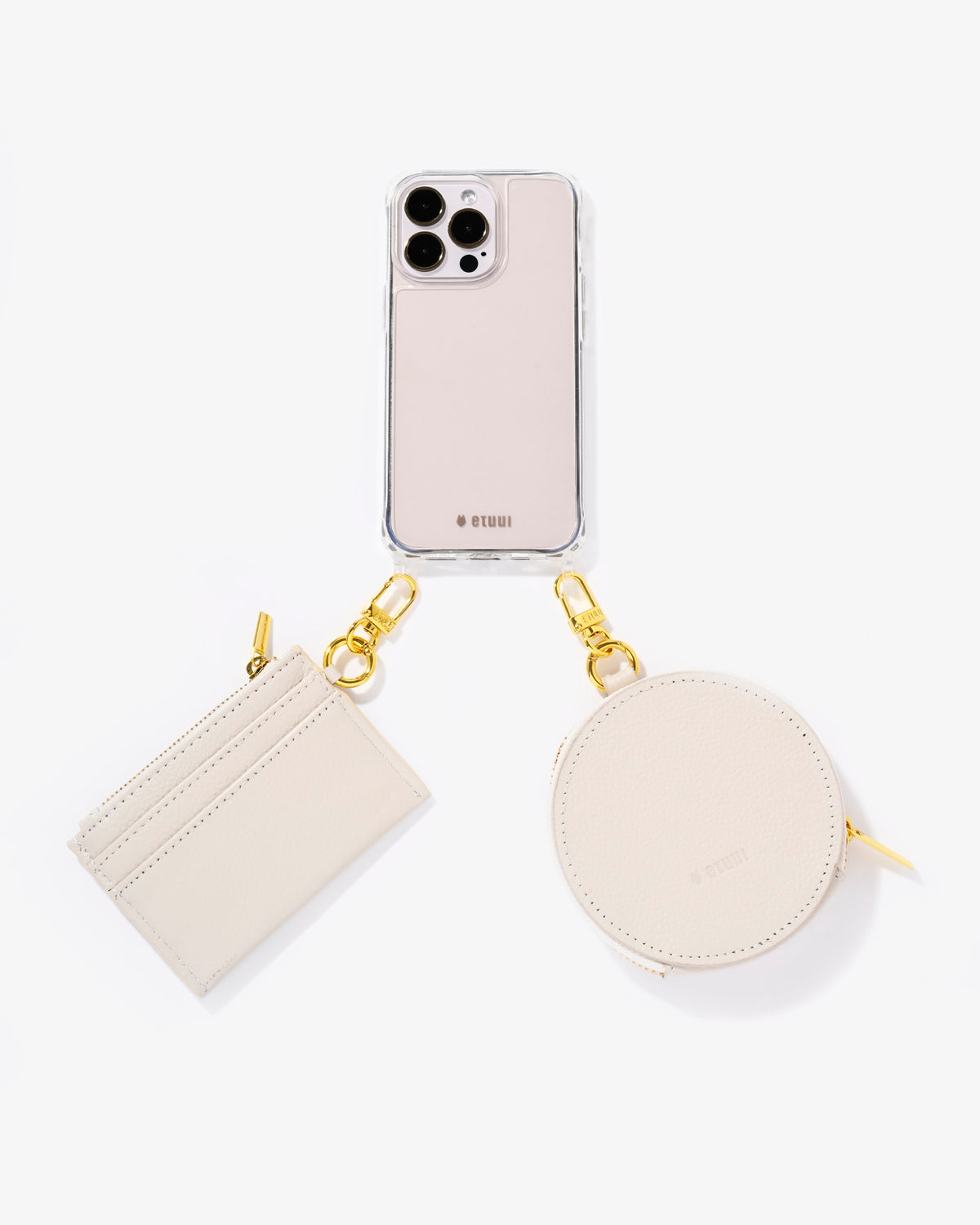 Clip Card Holder 2.0 - Cream Gold