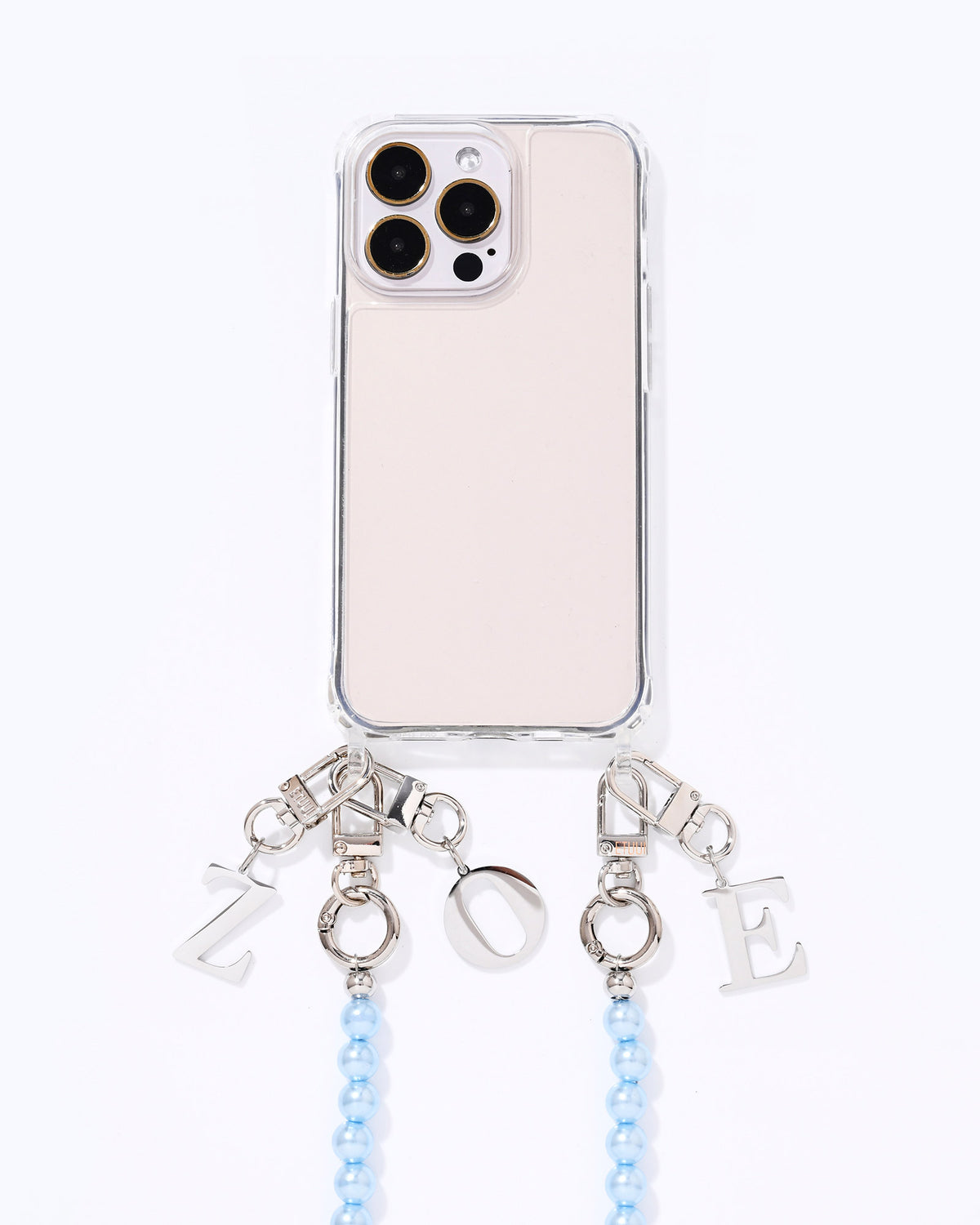 Silver letter charms