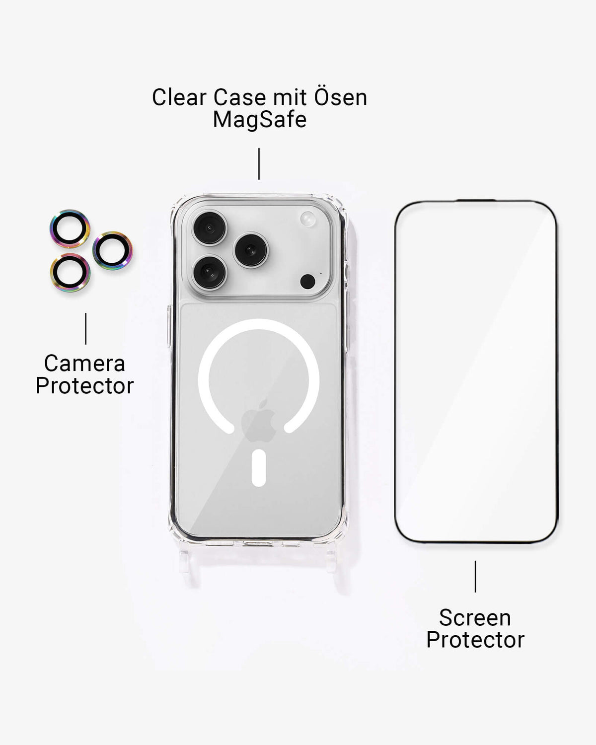 Get iPhone 17 Ready Set - Clear MagSafe Weiß