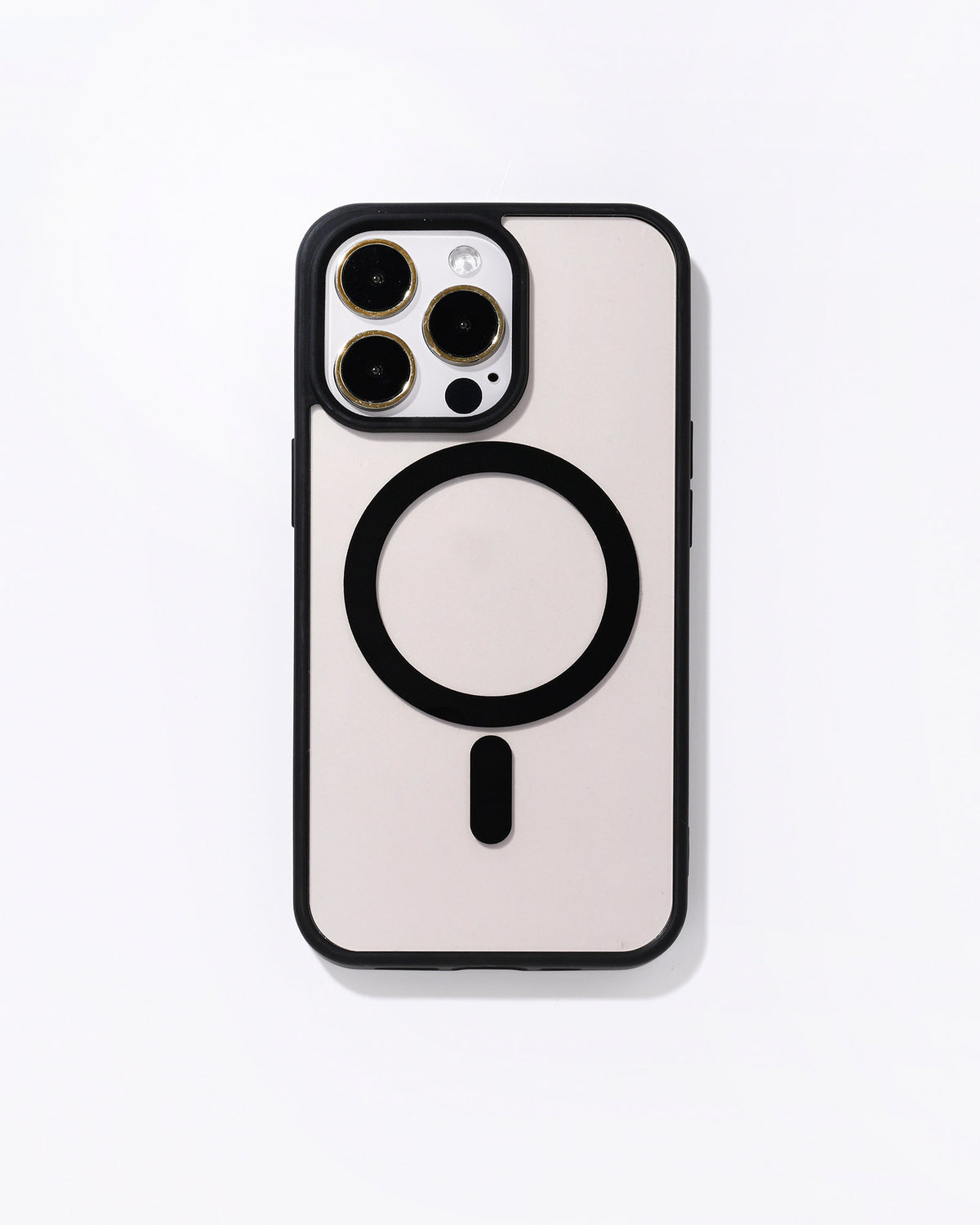 Clear Case ohne Ösen MagSafe Schwarz