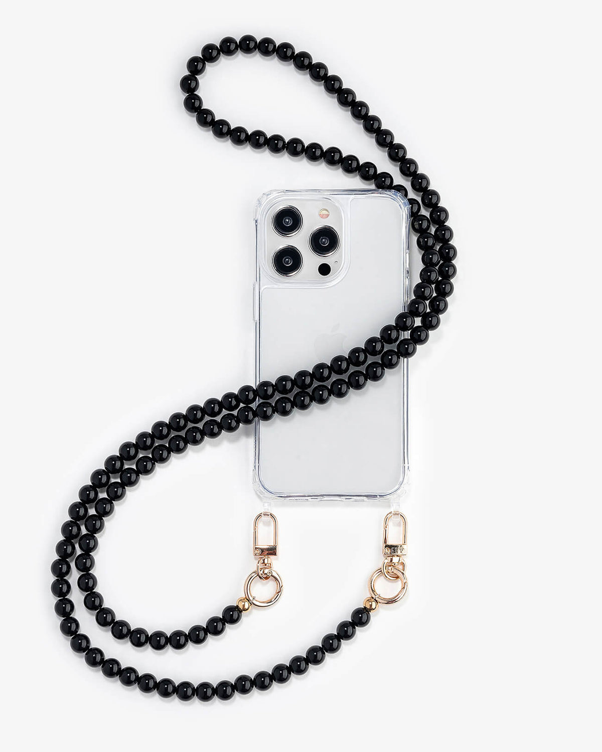 Set Clear Case with Emily Chain Single Black