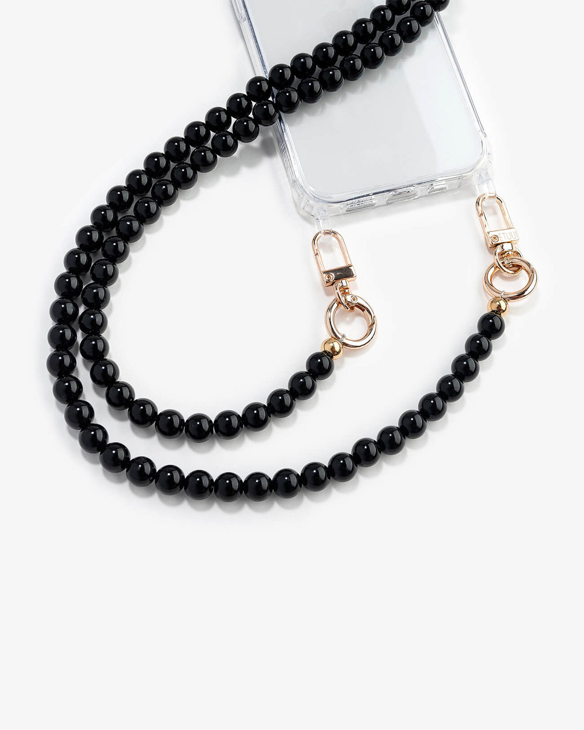Set Clear Case with Emily Chain Single Black