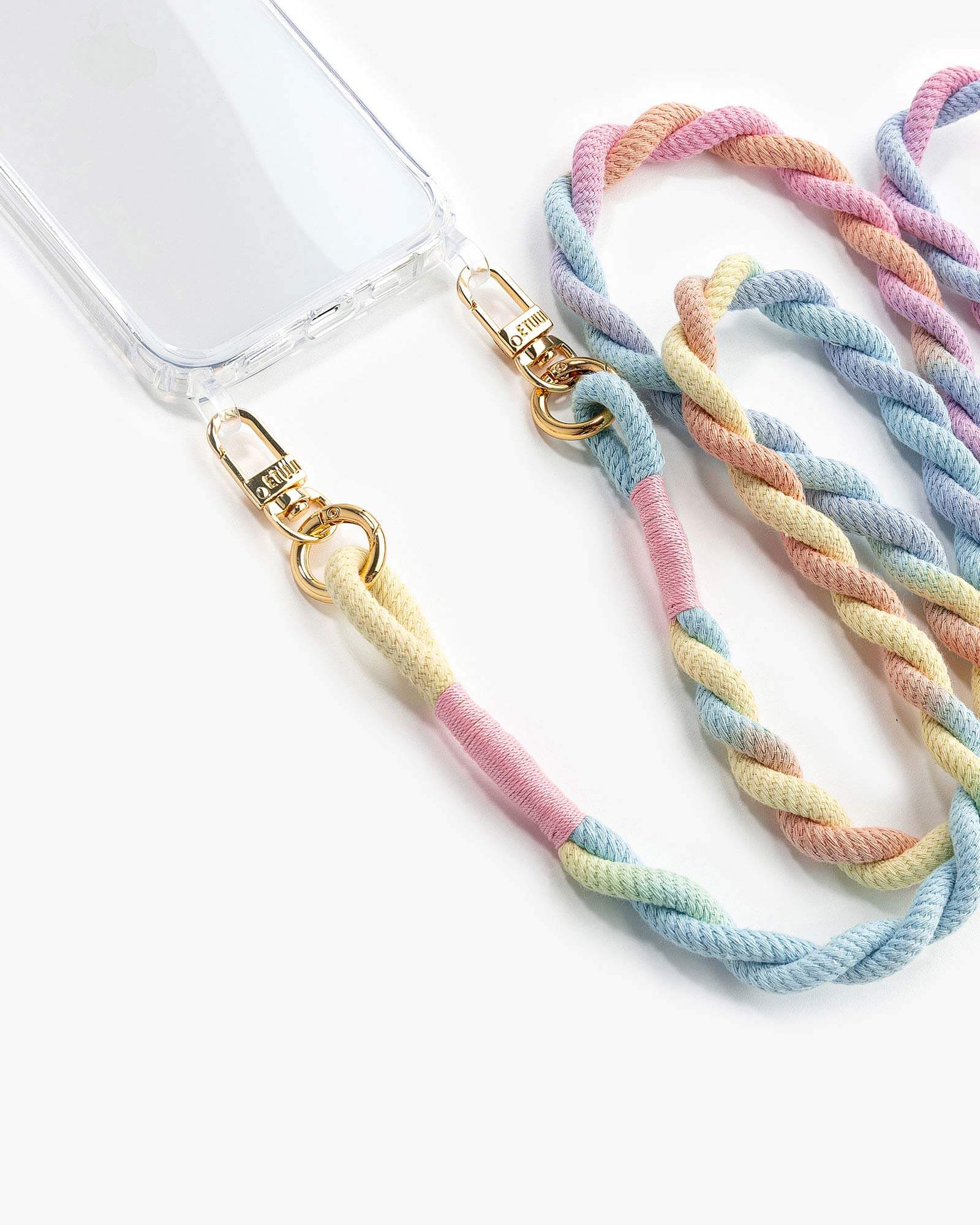 Set Clear Case und Rainbow Swirl Skinny