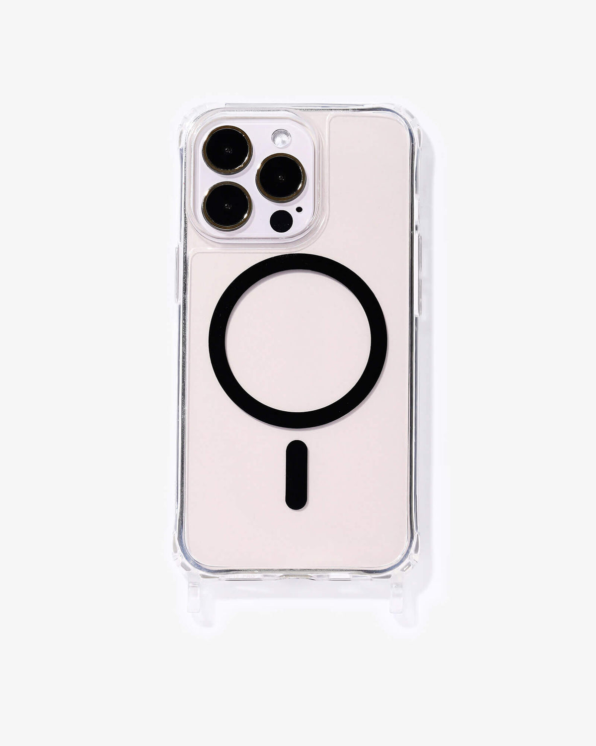 Clear Case with eyelets MagSafe black