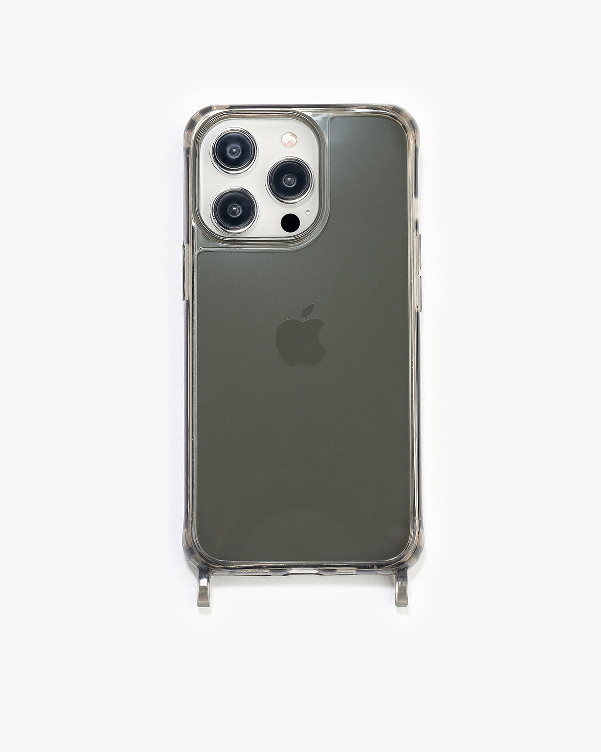 Clear case with eyelets black