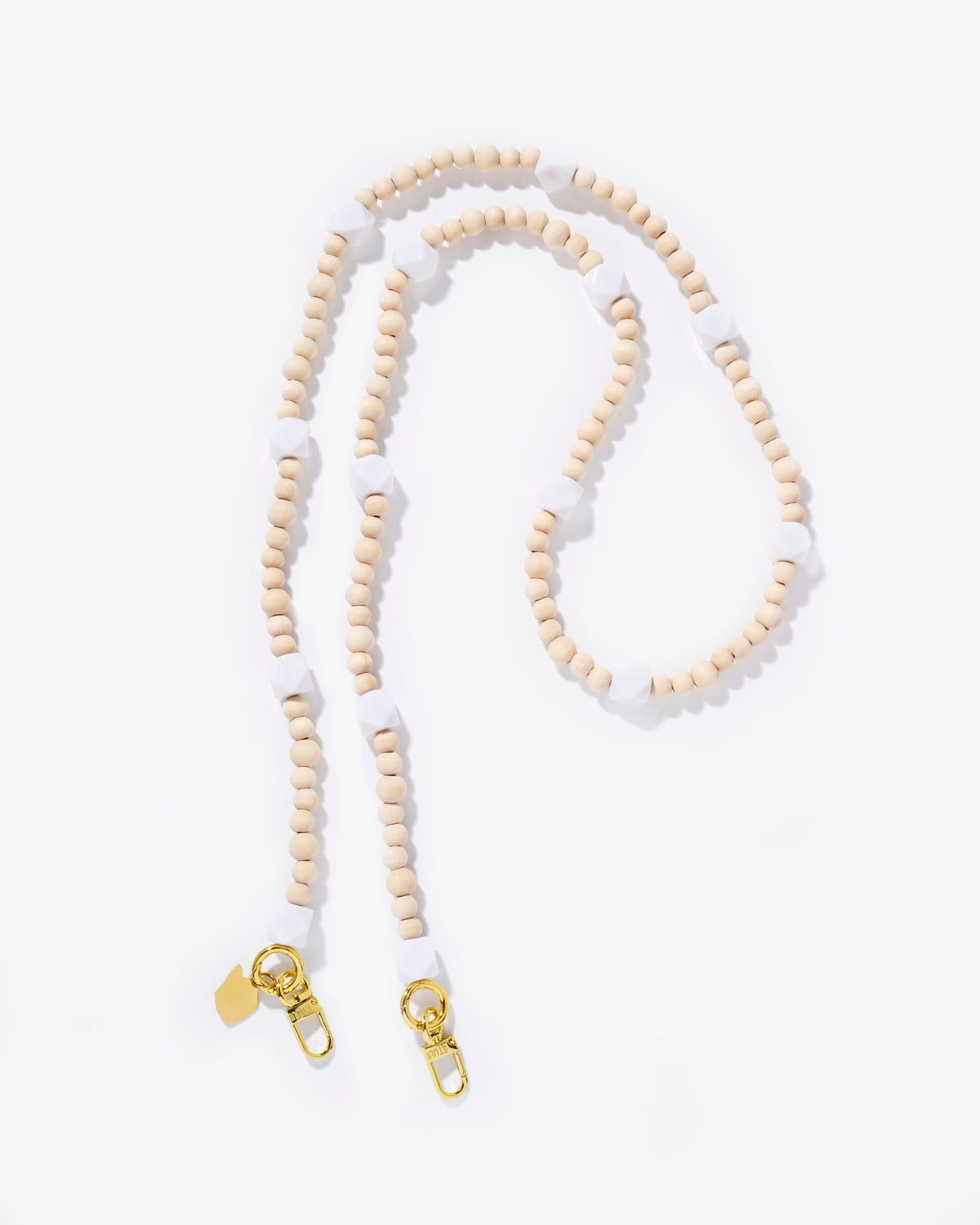 Woody wooden mobile phone chain cream