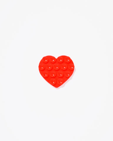 Suck Button Heart Red