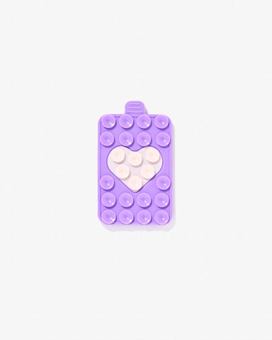 Suck Button Square Lila