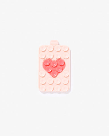 Suck Button Square Rosa