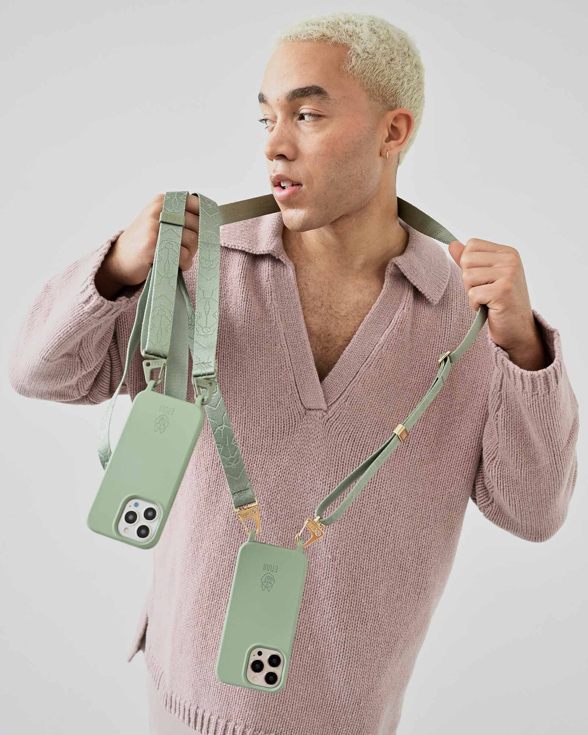 Set Silk Hook Eucalyptus Magsafe with Chicago Eucalyptus