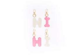 Puffer Letter Charms Pink