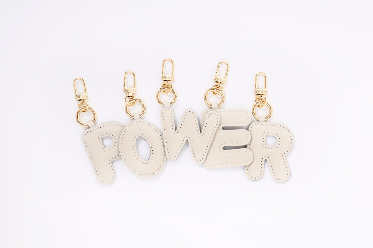 Puffer Letter Charms Creme