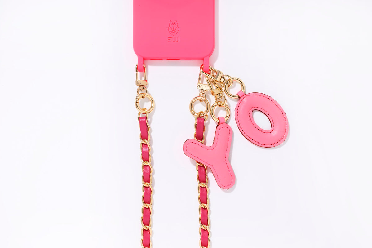 Puffer Letter Charms Pink