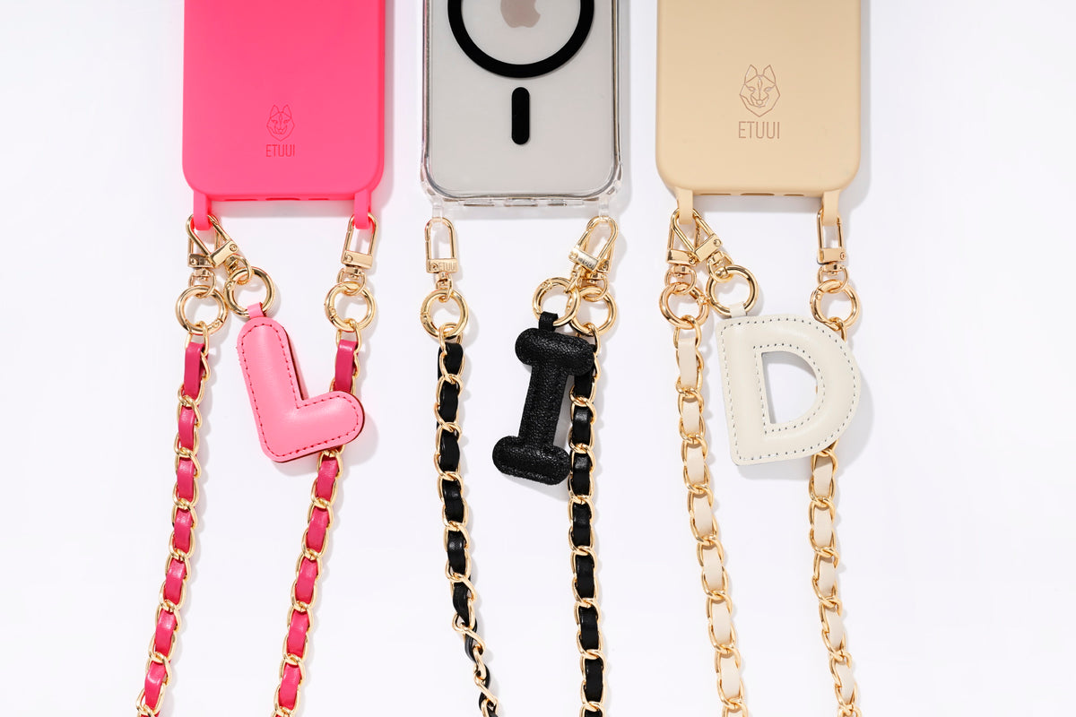 Puffer Letter Charms Pink