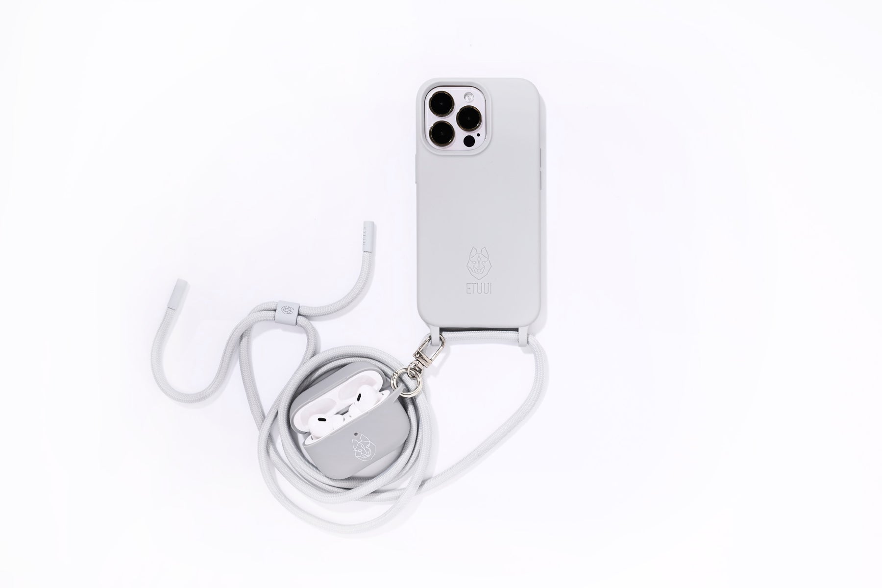 Silikon AirPod Pro 2 Case Oyster Silber