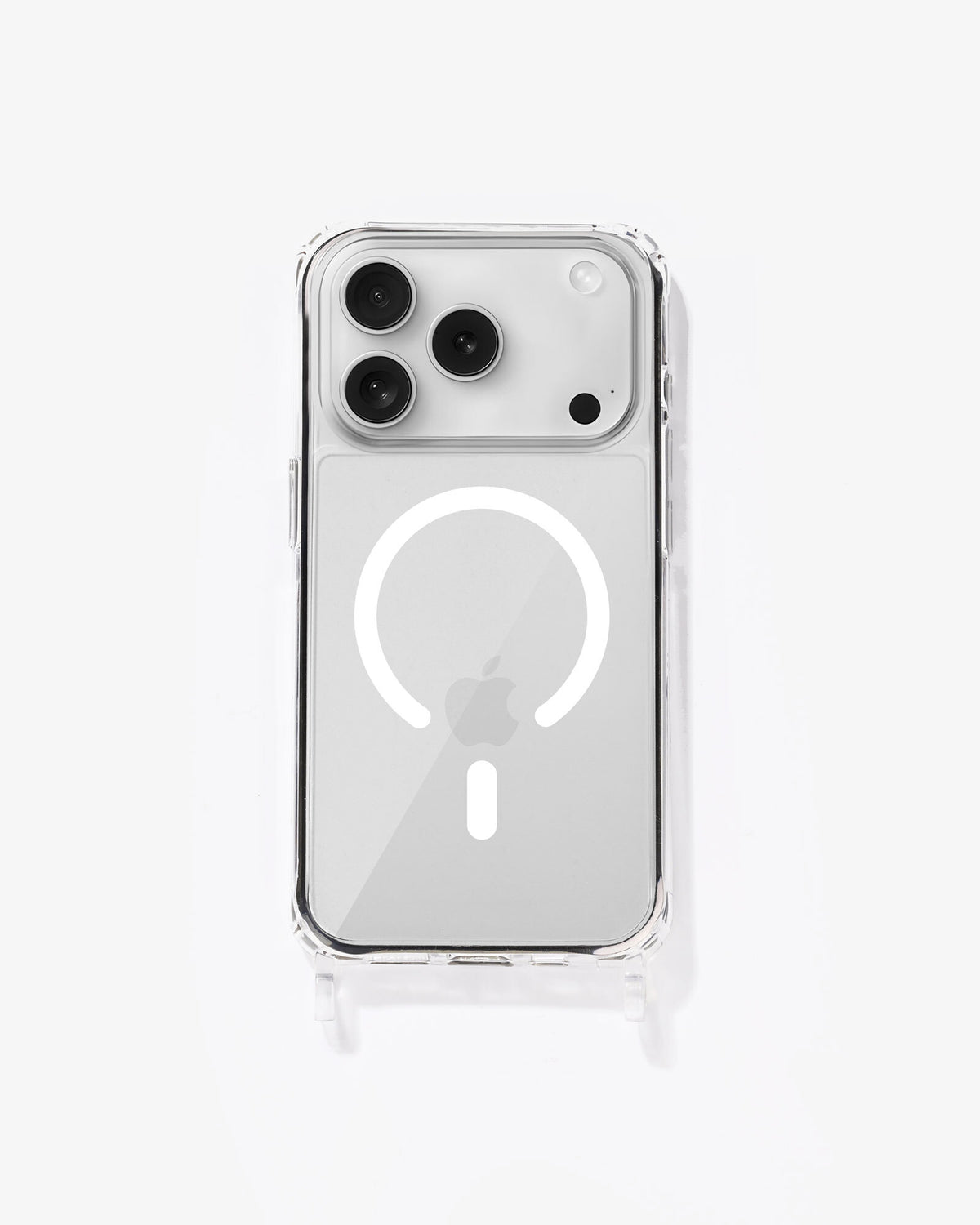 Clear Case with eyelets MagSafe white