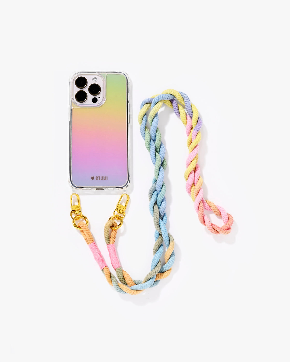 Set Clear Rainbow Case und Rainbow Swirl Skinny