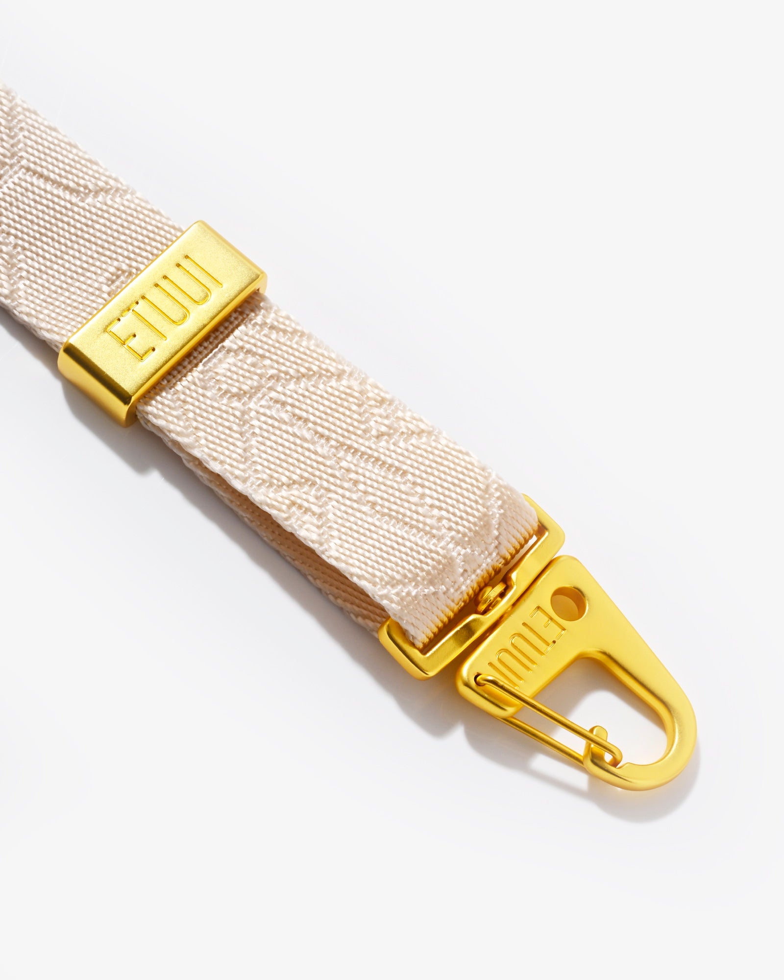Chicago cell phone chain - Gold Eggshell