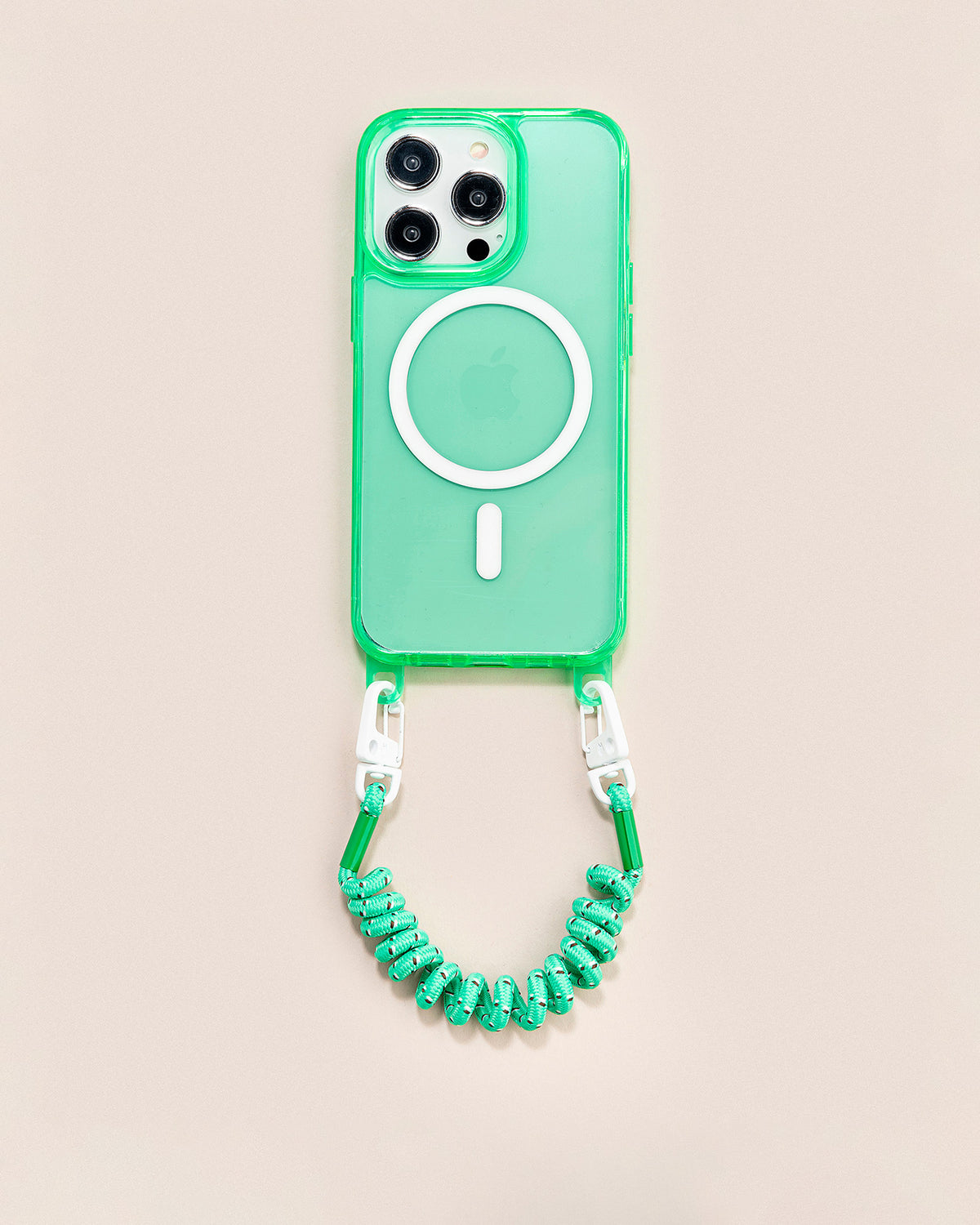 Retro Twist cell phone chain green