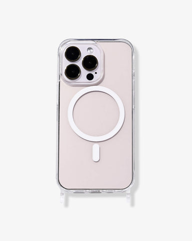 Clear Case mit Ösen MagSafe Weiß