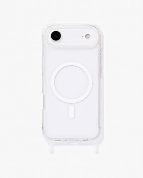 Clear Case mit Ösen MagSafe Weiß