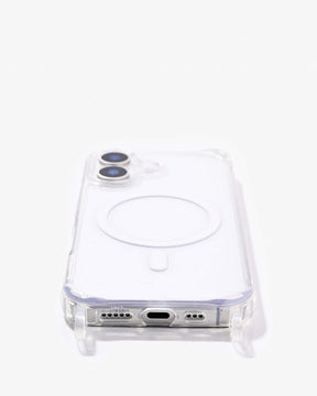 Clear Case mit Ösen MagSafe Weiß