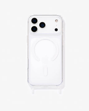 Clear Case mit Ösen MagSafe Weiß