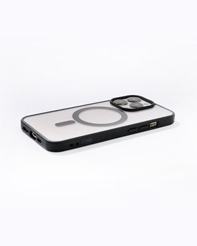 Clear Case ohne Ösen MagSafe Schwarz