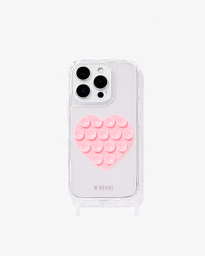 Free Suck Button Heart Pink
