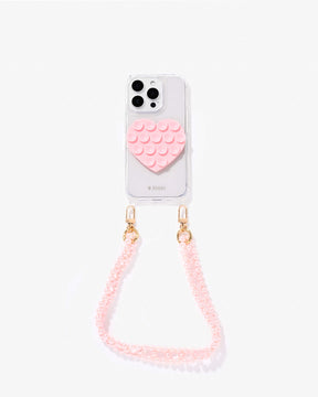 Free Suck Button Heart Pink