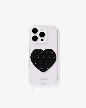 Free Suck Button Heart Black