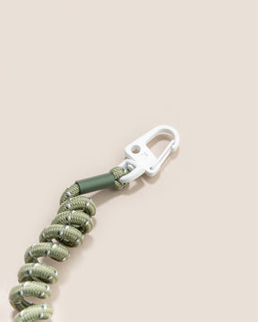 Retro Twist cell phone chain olive