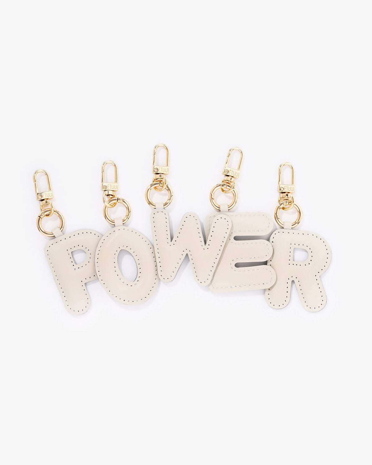 Puffer Letter Charms Creme