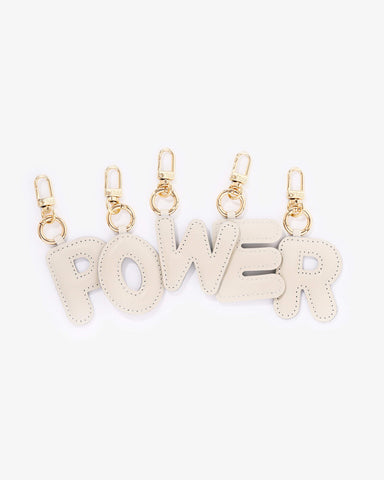 Puffer Letter Charms Creme
