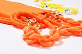 Silk Hook Tangerine (with chain)