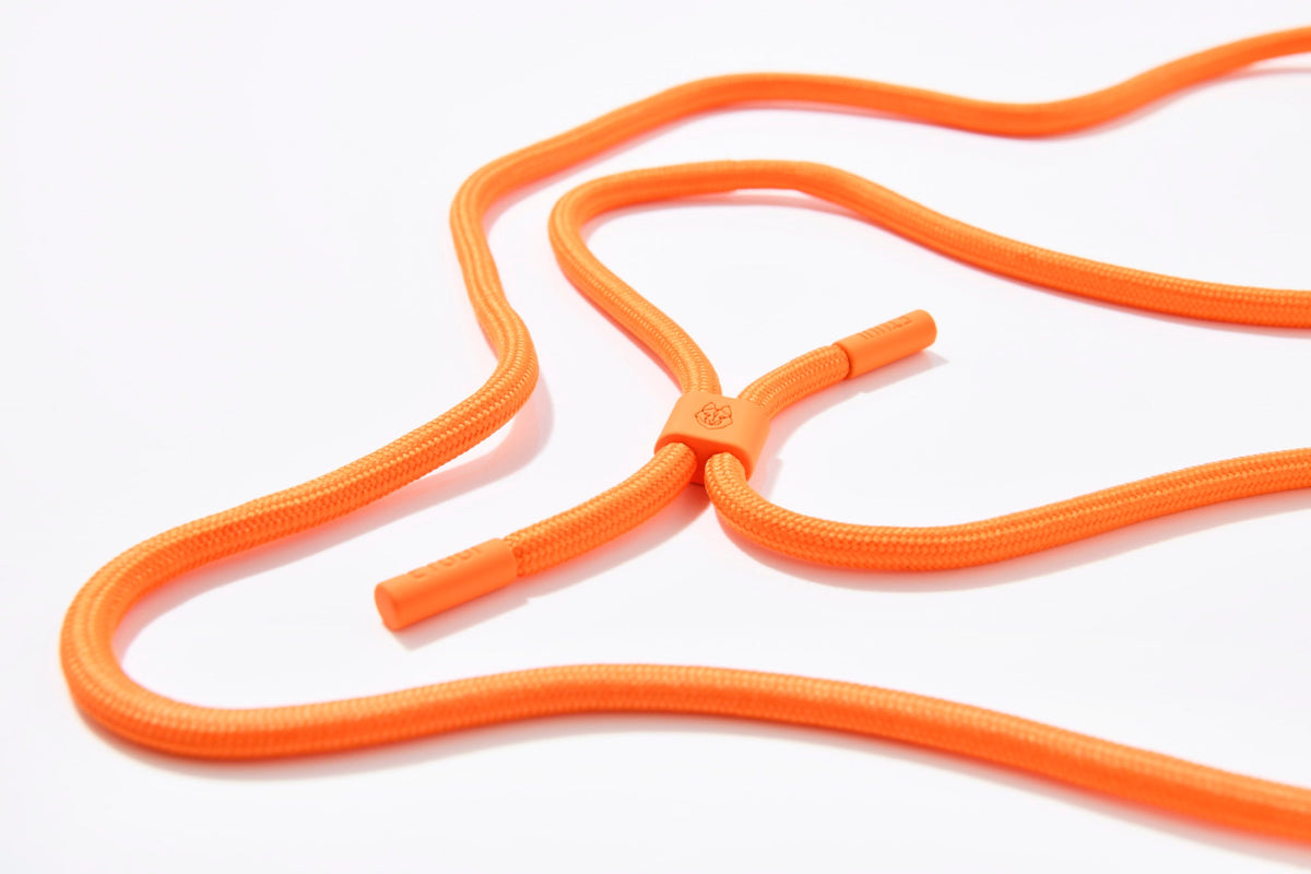 Silk tangerine cell phone chain to change