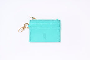Clip Card Holder with Zipper - Curacao Gold